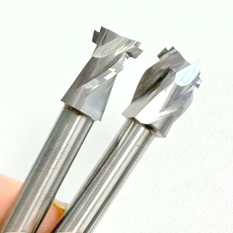 1PCS 6/8/12MM Neon Lights LED Slotting Milling Cutter Tungsten Carbide Acrylic Advertising Words Light Strip Molding End Mill