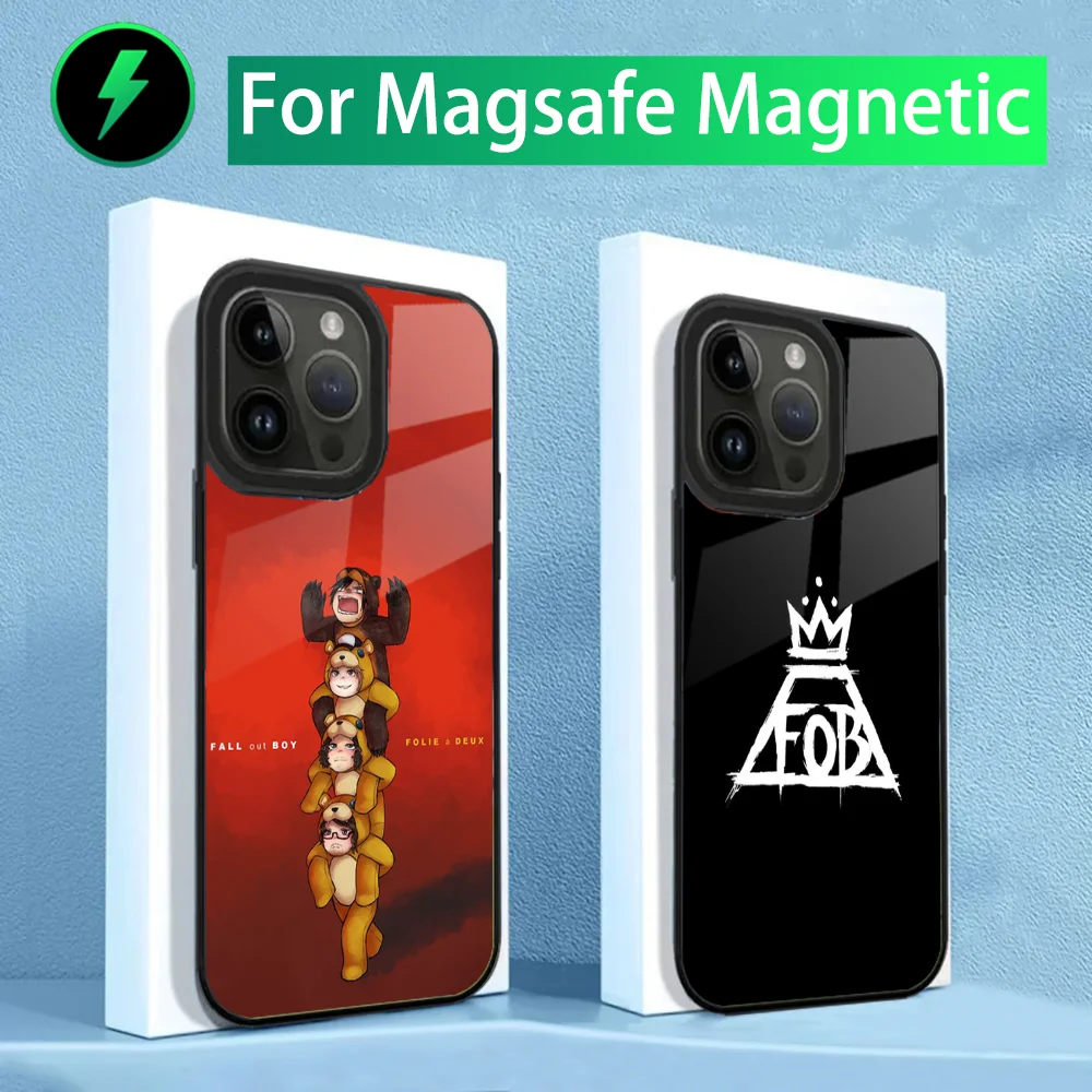 Band F-Fall Out Boy Phone Case For iPhone 15,14,13,12,11,Plus,Pro,Max Mini Magsafe Magnetic Wireless Charging