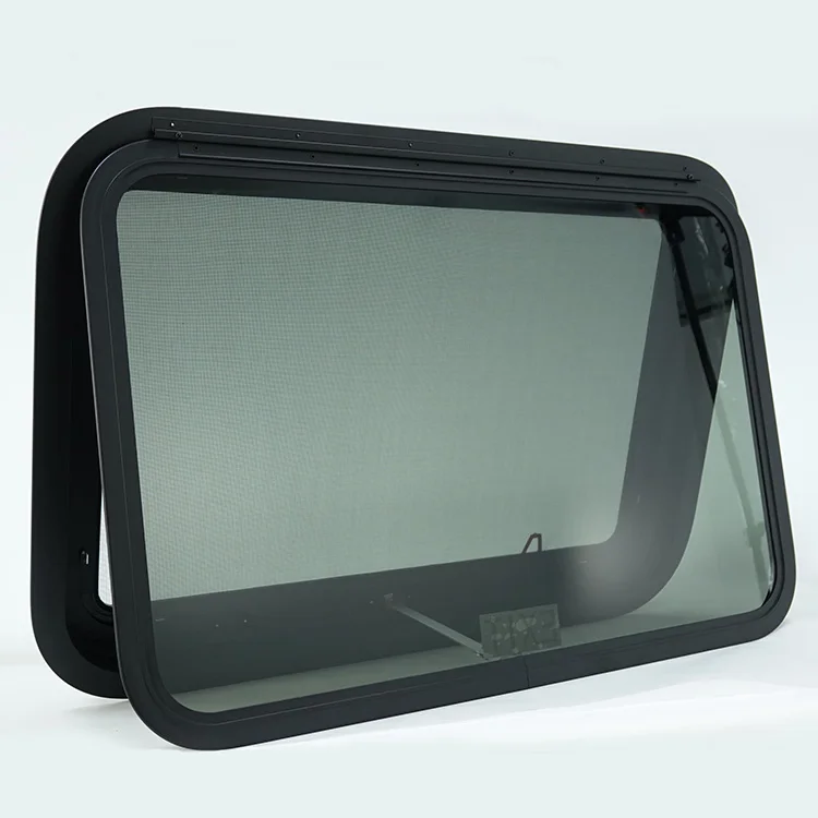 914X559mm caravan Escape School Bus Window Dark Gray Glass   RV  Window,Custom sizes