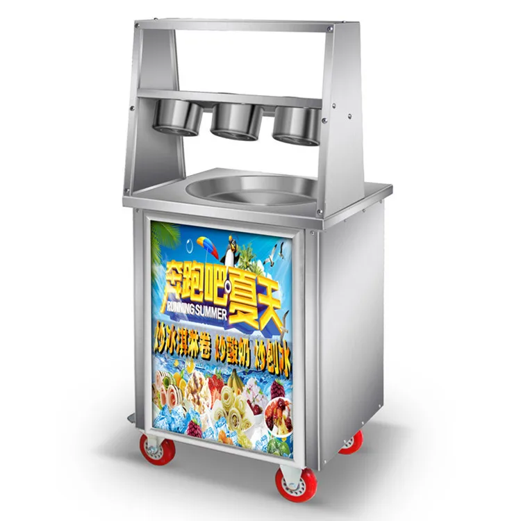 High Productivity Small Automatic 220V Motor Ice Cream Frying Machine for Fruit Milk Yogurt for Ice Cream Syrup and Powder
