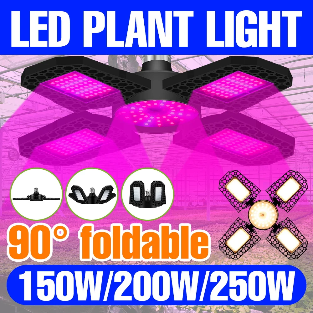 

Светодиодный фитосветильник 250 Вт, полный спектр, деформируемый, для гидропоники, теплиц, выращивания овощей, фруктов и цветов