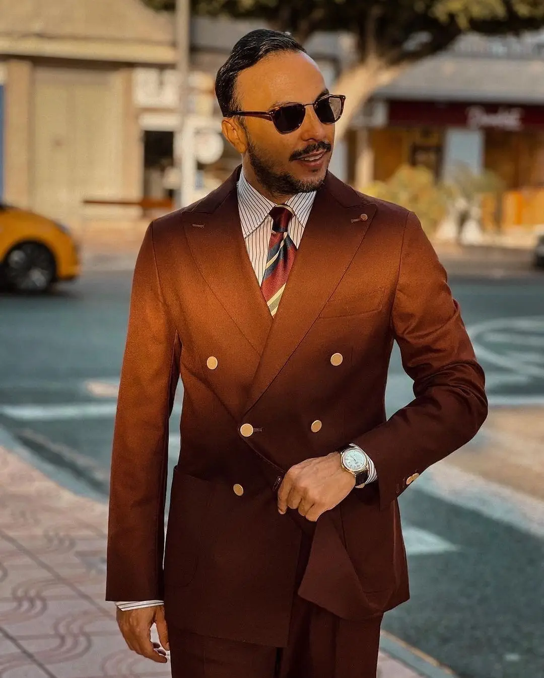 Trajes de caballero con doble botonadura para hombre, chaqueta y pantalones de dos piezas hechos a medida, para boda, ocasión Formal