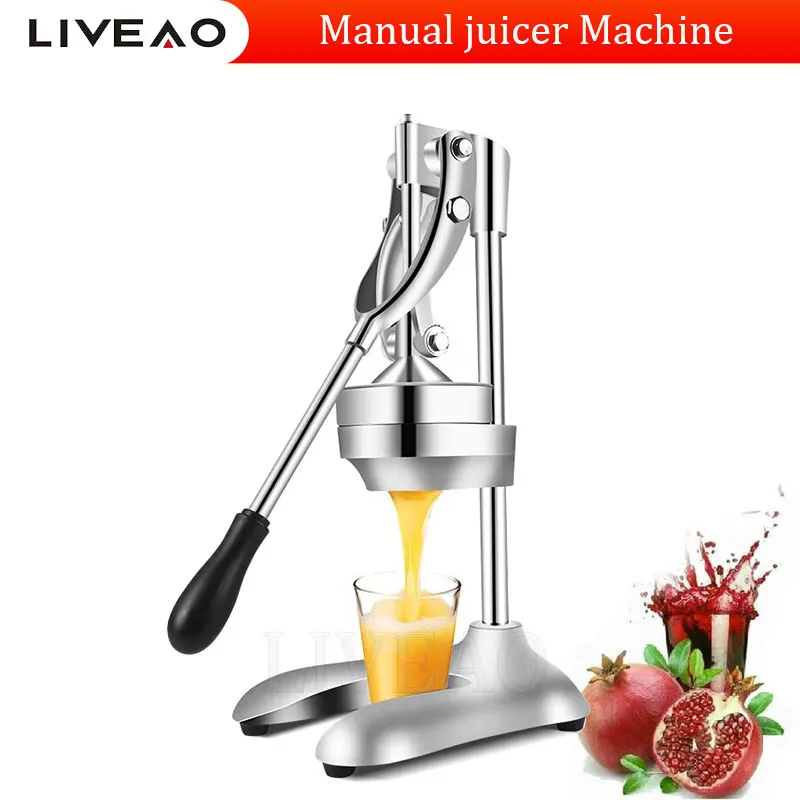 

Manual Fruit Press Maker Stainless Steel Household Nature Vegetables Juice Making Machine For Home Kitchen