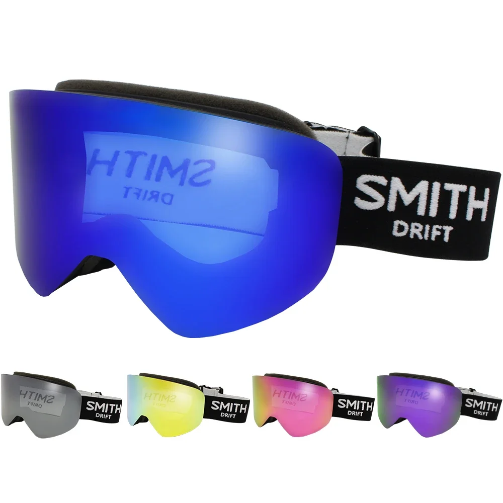 SMITH DRIFT Ski Goggles Men Women Frameless Magnetic Interchangeable Lens 100% UV400 Protection PRO Snowboard  Goggles Winter