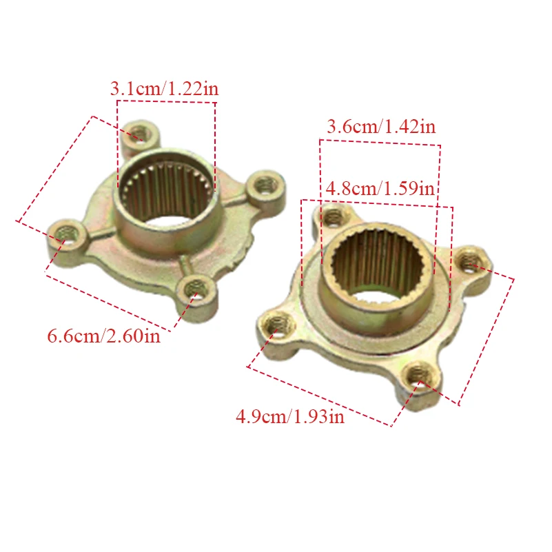 23 Teeth Rear Brake Disc Sprocket Hub installation fixed For DIY 50CC-250cc ATV Go kart UTV Buggy Quad Bike