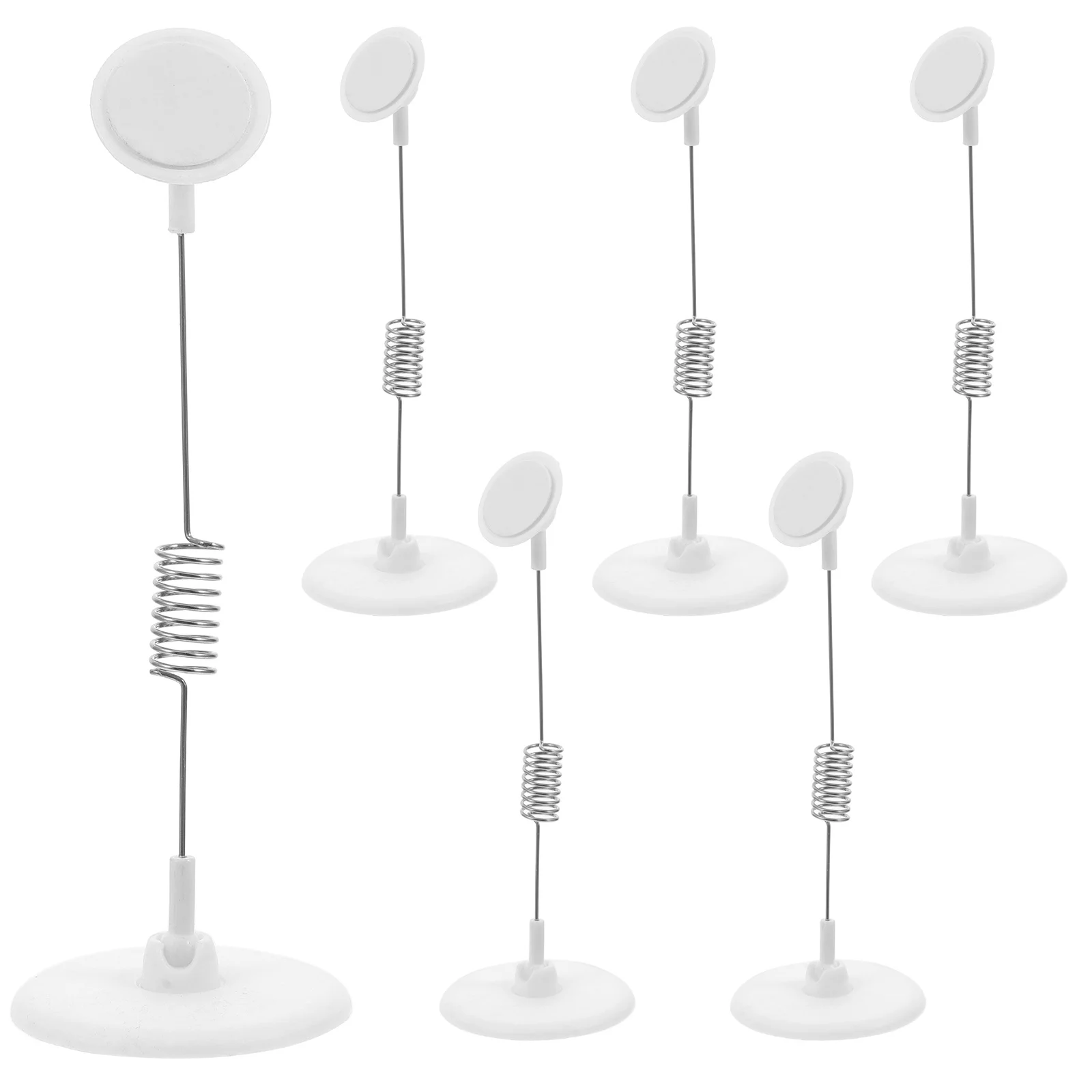 6 Pcs Explosion Stickers Sticky Swing Clip Shelves Abs Label Holder for Display