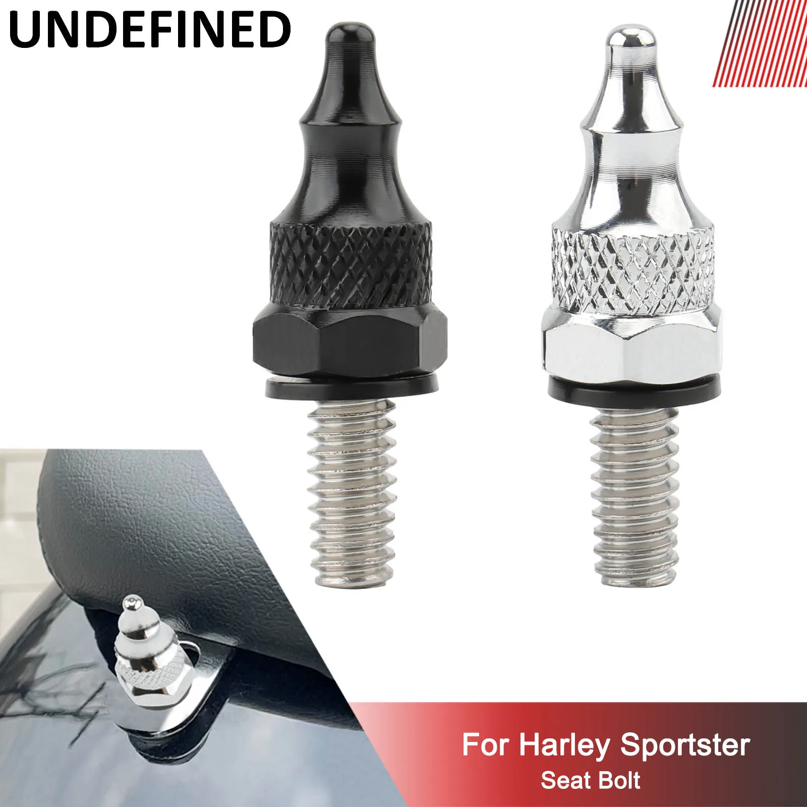 

Motorcycle Seat Bolts 1/4-20 Thread Spike Screws for Harley Touring Road king Street Glide Sportster 883 Dyna Street Bob Softail