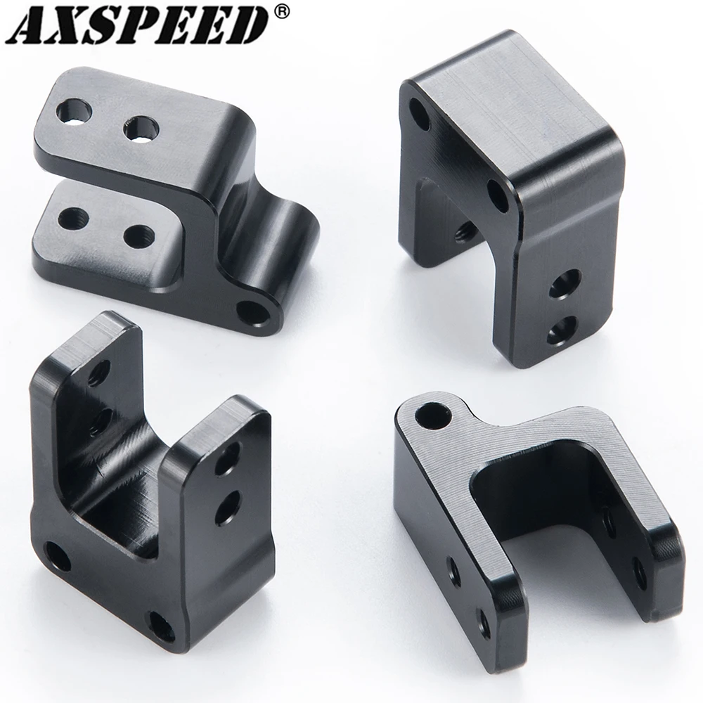 AXSPEED-Torres ajustables de aleación de aluminio para coche teledirigido, montaje de choque para 1/10 RC Crawler, TRX4, TRX-4, K10, accesorios de actualización