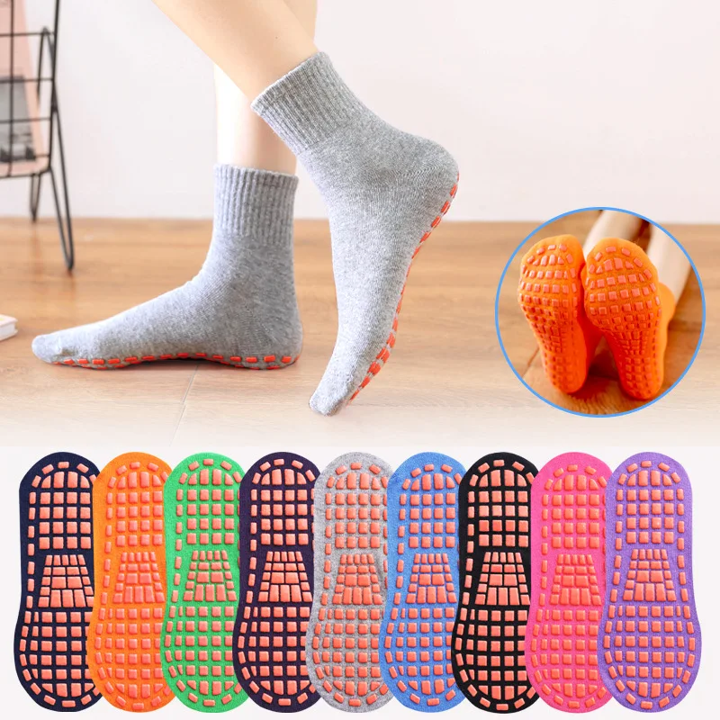 Non-slip Breathable Yoga Socks Pilates Trampoline Professional Socks Women Indoor Dance Fitness Gymnastics Training Sports Socks