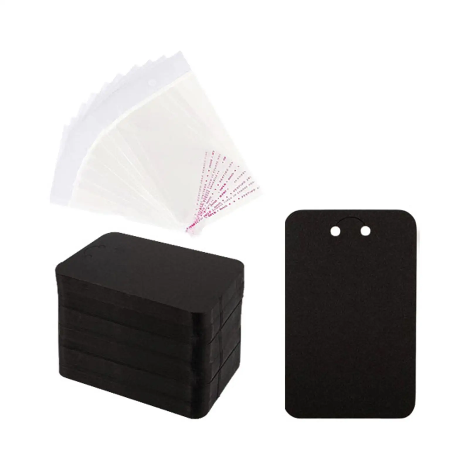 100 قطعة بطاقات عرض سلسلة المفاتيح سوار عرض بطاقات جيب واضح للبيع