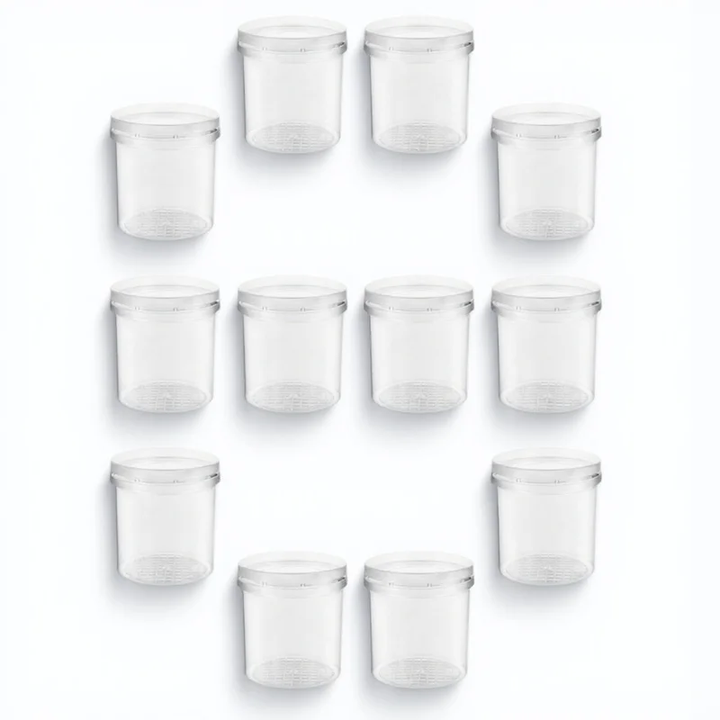 

12Pcs Magnifying Insect Observation Cup Bug Catcher Viewer Breeding Box Portable Critter Cage Lightweight Durable for Kids