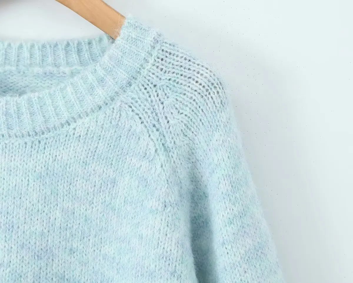 Nieuwe hoogwaardige herfst- en wintertruien, zachte en wasachtige losse mohairtruien, tops in zachte stijl