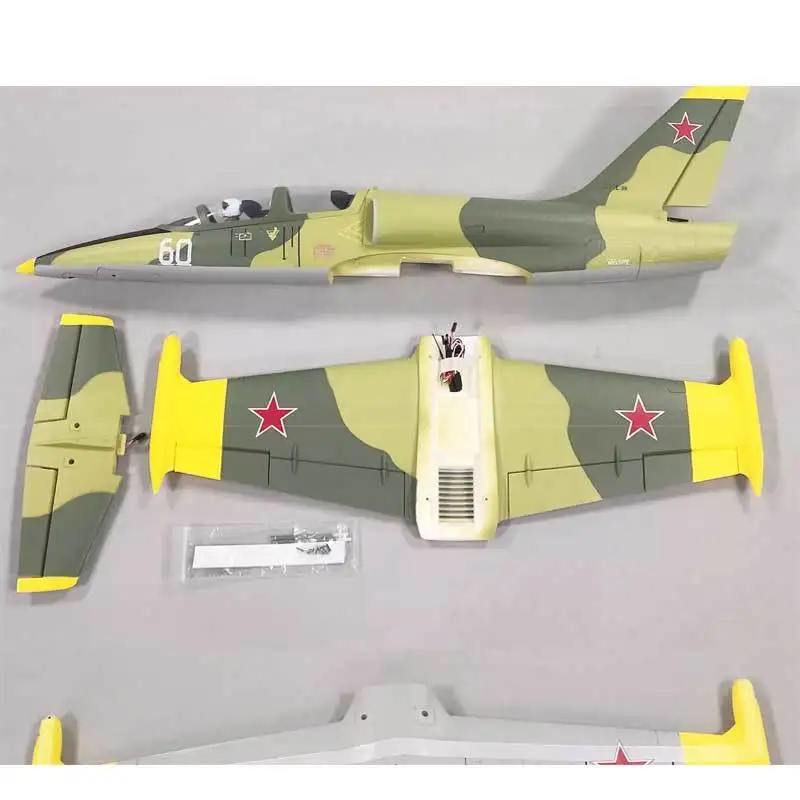 Model 64mm Channel L-39 With Retractable Landing Gear Aviation Lights Fixed Wing Model Aircraft Accessories