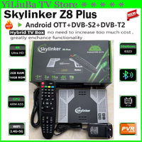[Genuine]2025 Newest Skylinker Z8 Plus Android OTT+DVB-S2/T2 Hybrid TV Box BT Remote 5G FTA Satellite Terrestrial TV Receivers