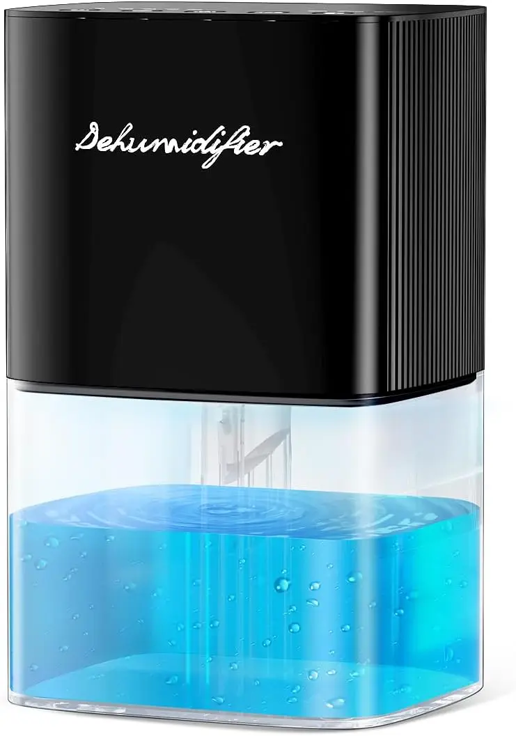 

Маленький осушитель воздуха для дома, емкость 58 унций, автоматическое отключение, низкий уровень шума, идеально подходит для спальни и ванной комнаты площадью до 230 кв. футов.