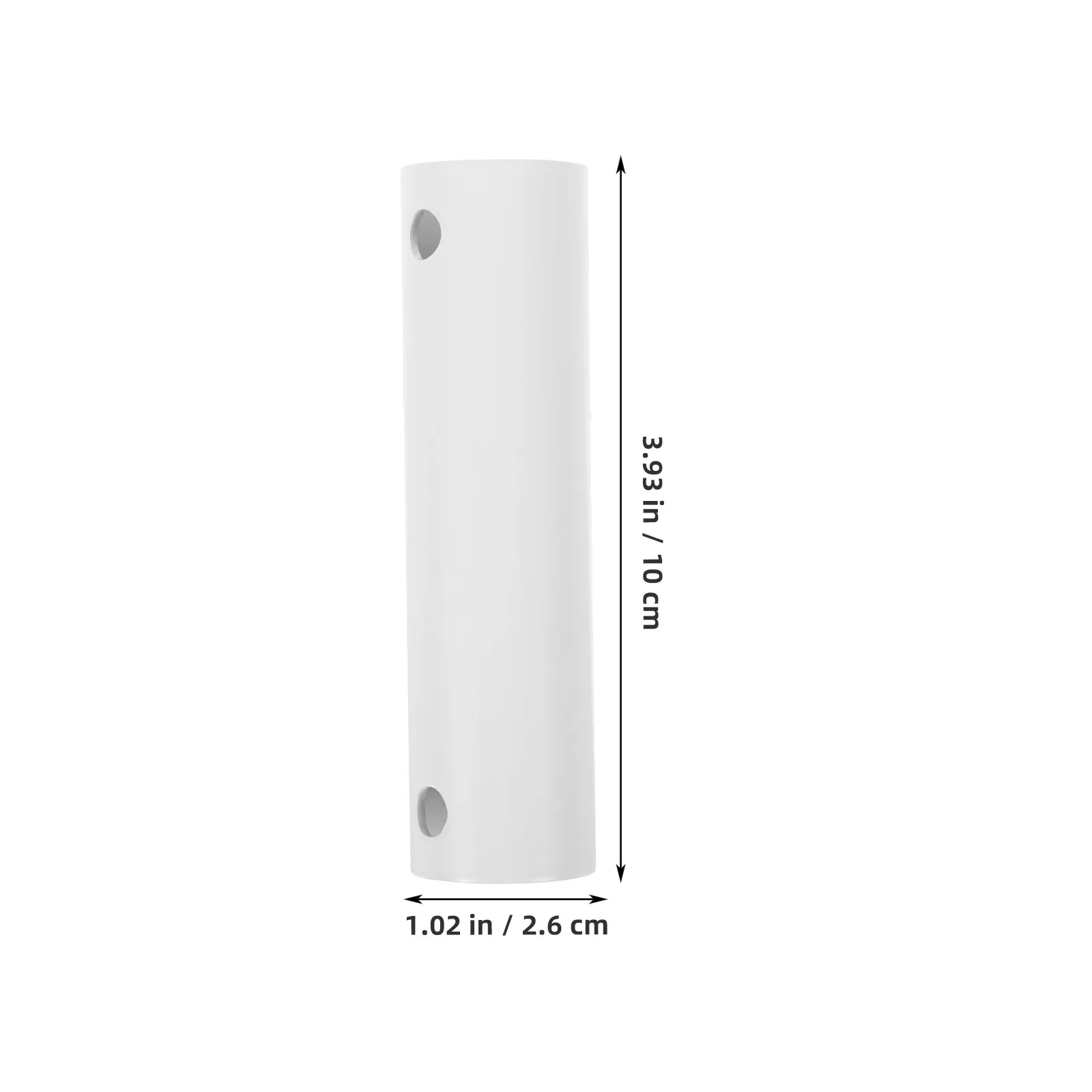 10cm White Ceiling Fan Downrod Extension, Universal Fan Extension Rod Replacement, Durable Metal Downrod for Home Improvement