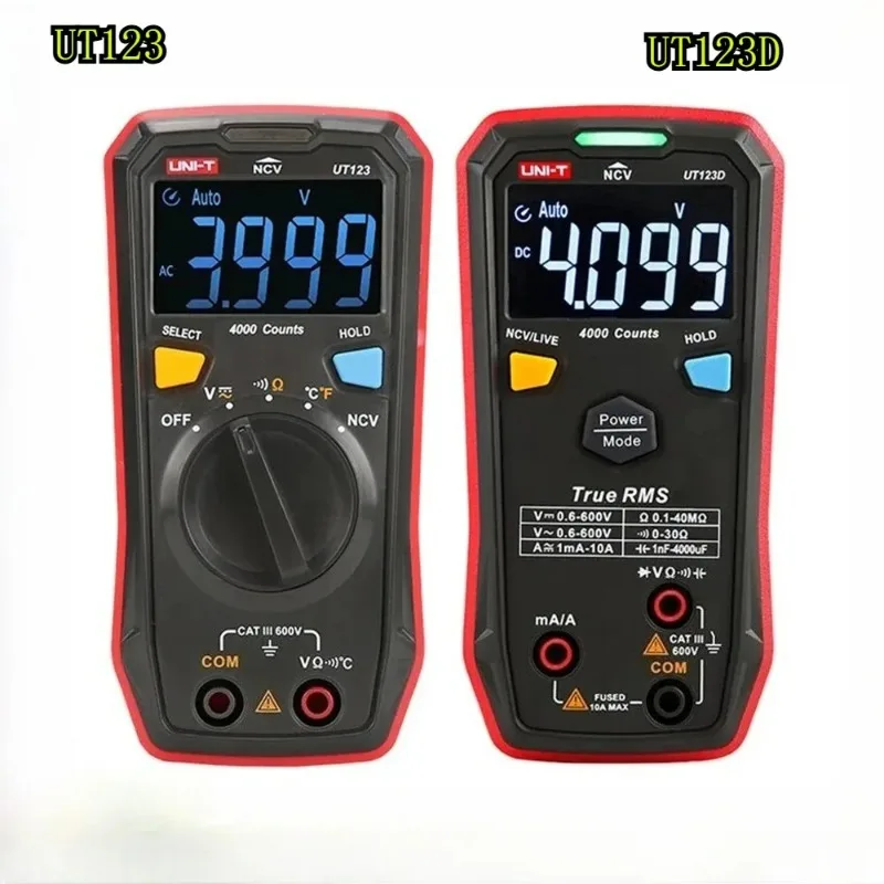 

UNI-T UT123 UT123D Smart Multimeter Digital Professional Electric Tester Voltage Resistance Continuity NCV Electrician Meter