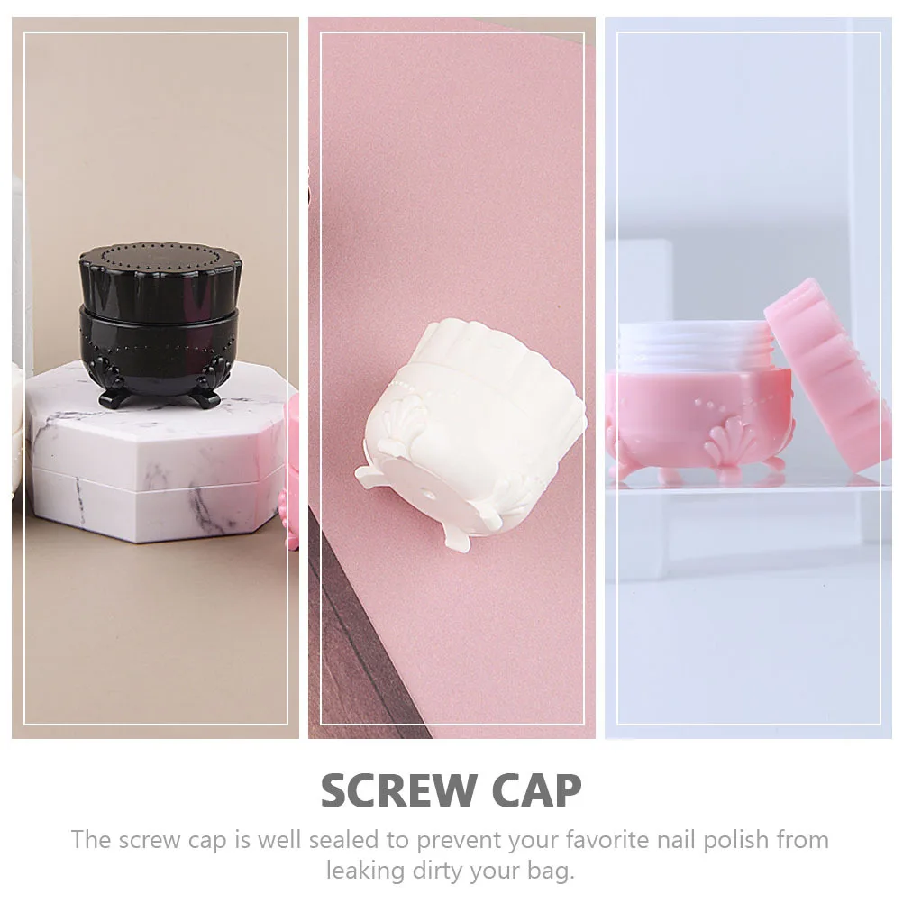 

9Pcs Travel Bottle Set Empty Nail Polish Gel Cream Refillable Bottles Portable Leak Proof Container Lightweight Reusable