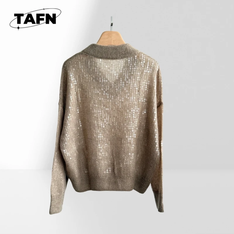 レディースカシミヤセーター、冬の重ね着にエレガントで柔らかく、寒い日も快適なタイムレスデザイン AH0410