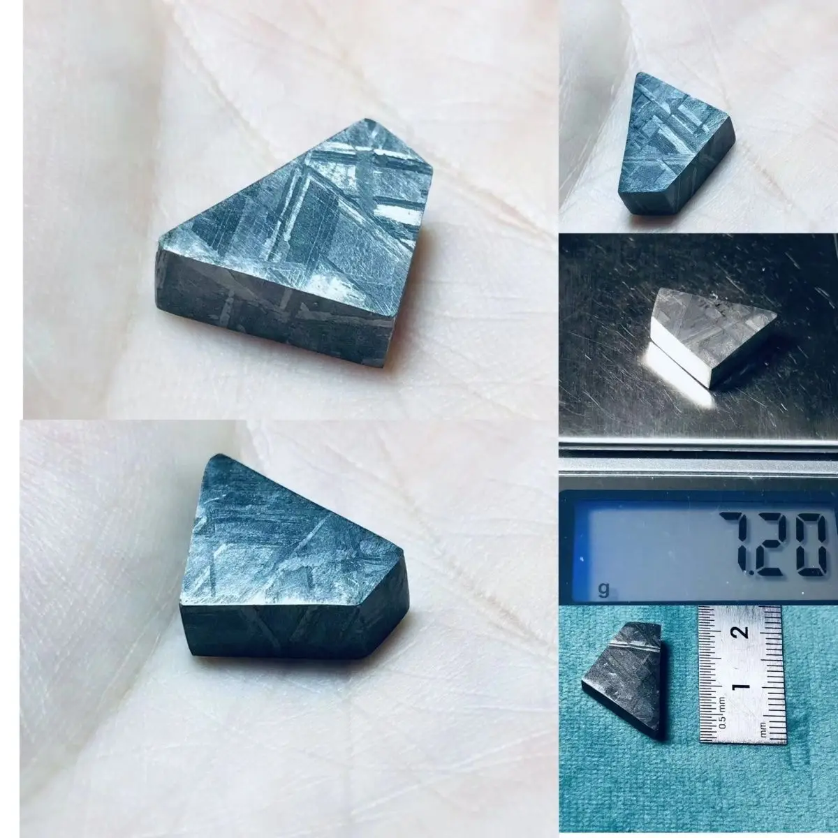 1Pcs Rare Meteorite Natural Muonionalusta Meteorite Irregular Meteorite Specimen Collection Home Falling Stone Ornaments Gift