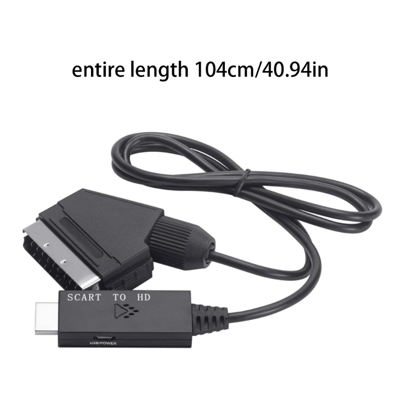 

HDMI-Compatible to Scart Adapter 1080p60Hz/720p60Hz HDMI-Compatible Output USB Cable Power Supply Low Power Consumption