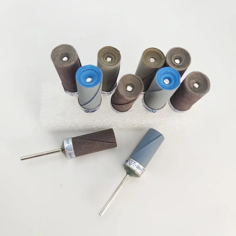 10 Pcs/set Sandpaper Polishing Burs Kit Different Grit Sandpaper Burs 240~5000 Mesh Sandpaper Polishing Burs Kit Lab Materials