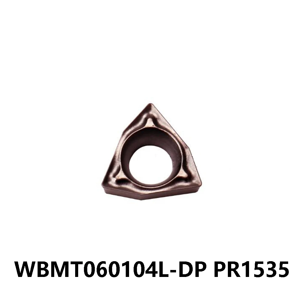 WBMT 060104 WBMT060104 L DP WBMT060104L-DP PR1535 WBMT1211L-DP Original 80° Blade Carbide Inserts Metal Turning Cutters Machine