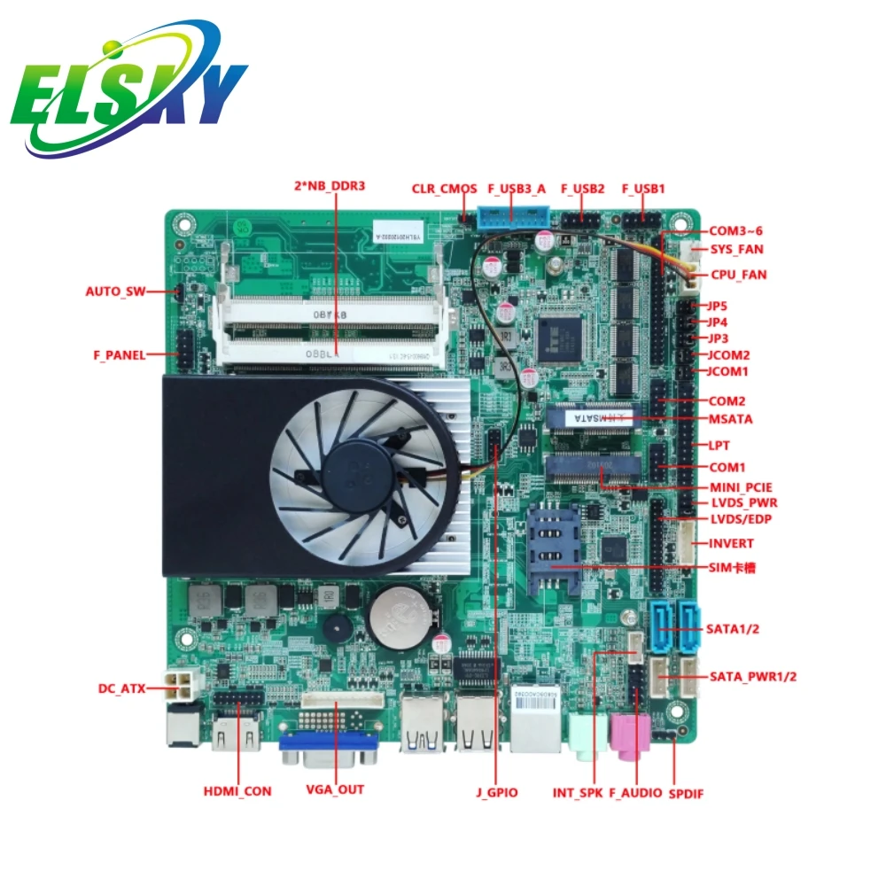 In-tel Lga Motherboard 1151 KabyLake Core I3 Motherboard With 1000M RJ45 Dual Lan for 4k Thin Client 4k @60Hz HD Display