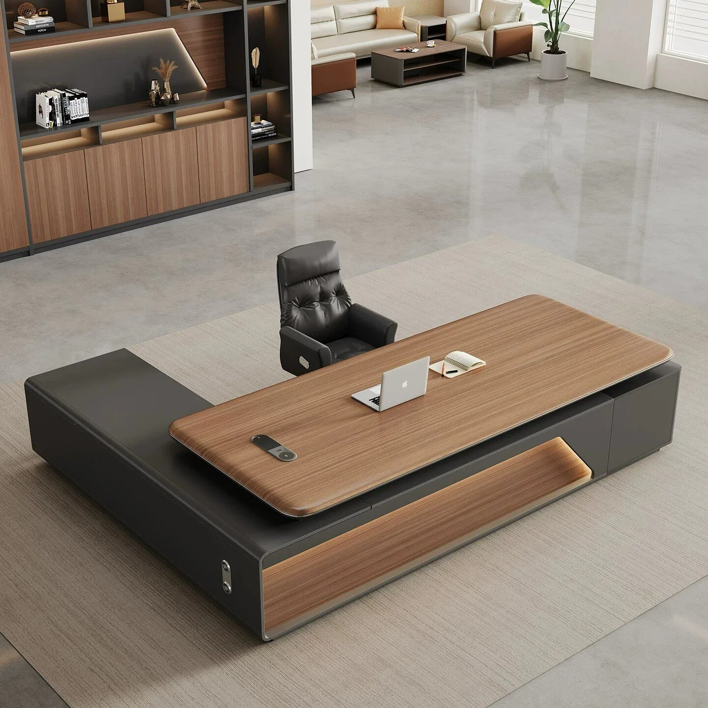 Office desk, staff desks and chairs combined, modern minimalist screen booth, two-person or four-person seats