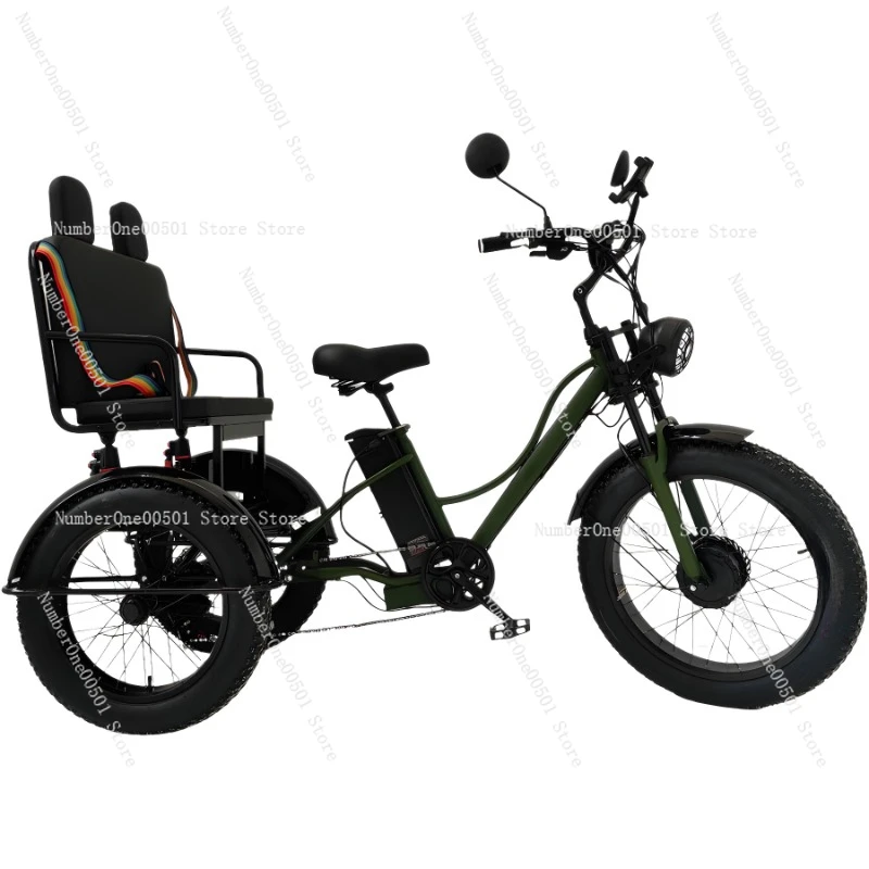 20 * 4.0 inch fat tire pedal tricycle with seat style fat tire tricycle bicycle