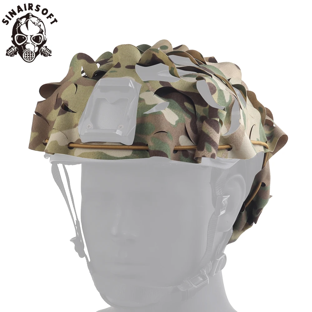 SINAIRSOFT Tactical Lightweight Laser Cut FAST Helmet Cover 3D Camouflage Helmet Cloth Cover For Caps Hunting Airsoft Helmet