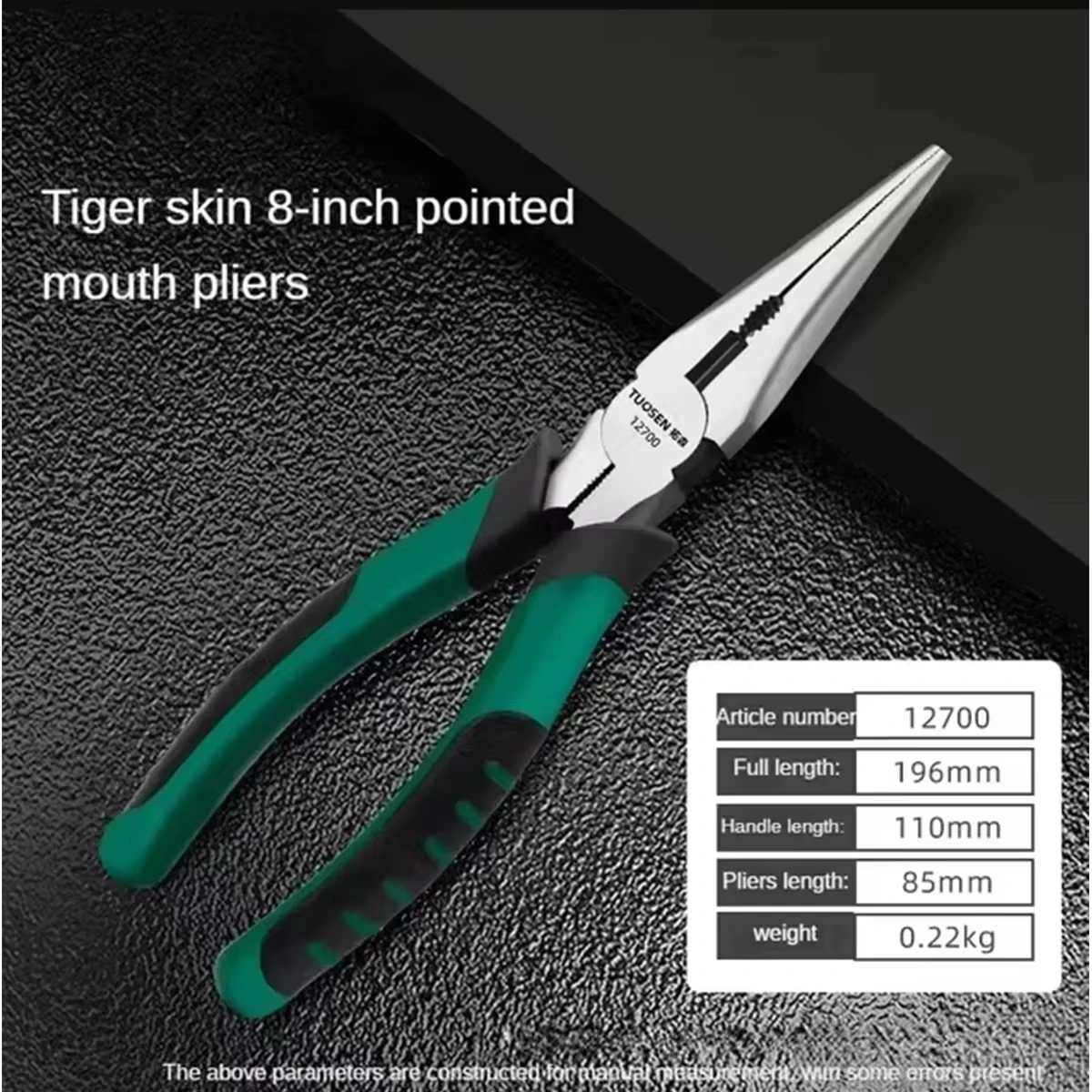 6/8 Inch Insulated Diagonal Needle Nose Pliers Set Anti-Shock Safety Hand Tools Insulated Pliers Kit Electric Power Maintenance