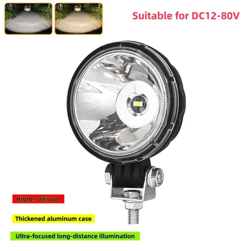 3 Inch Round LED Work Light 18W Car Modified Spotlight Driving For SUV ATV Truck Motorcycle Super Bright and Waterproof