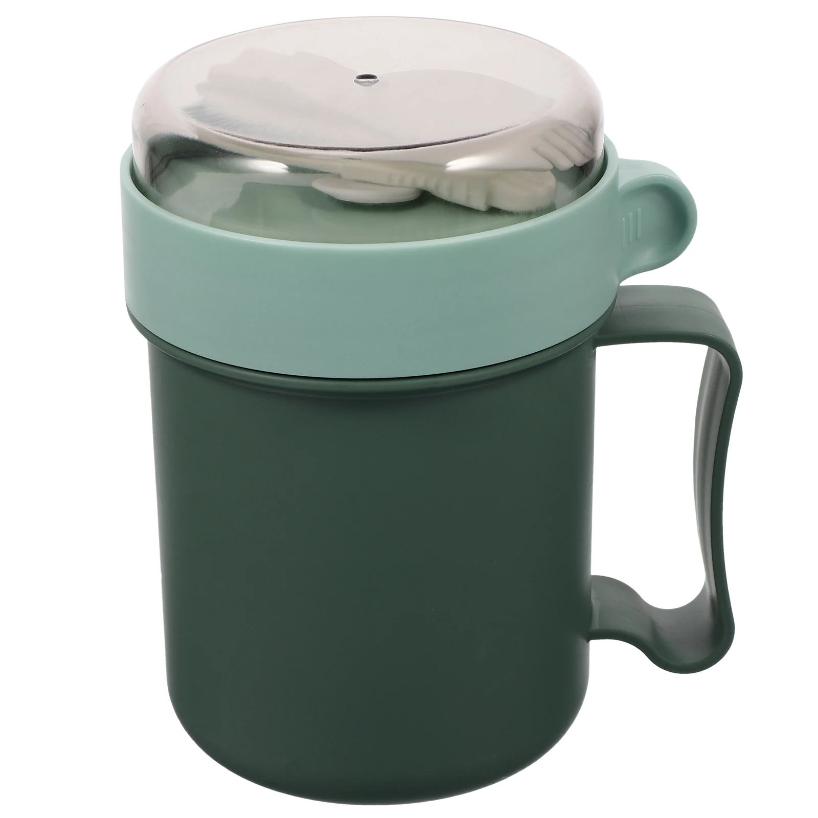 

1 Set Large Mouth Oatmeal Cup With Lid Anti-Leak Breakfast Container Portable Food Holder Multi-Use Cereal Storage Carrier For