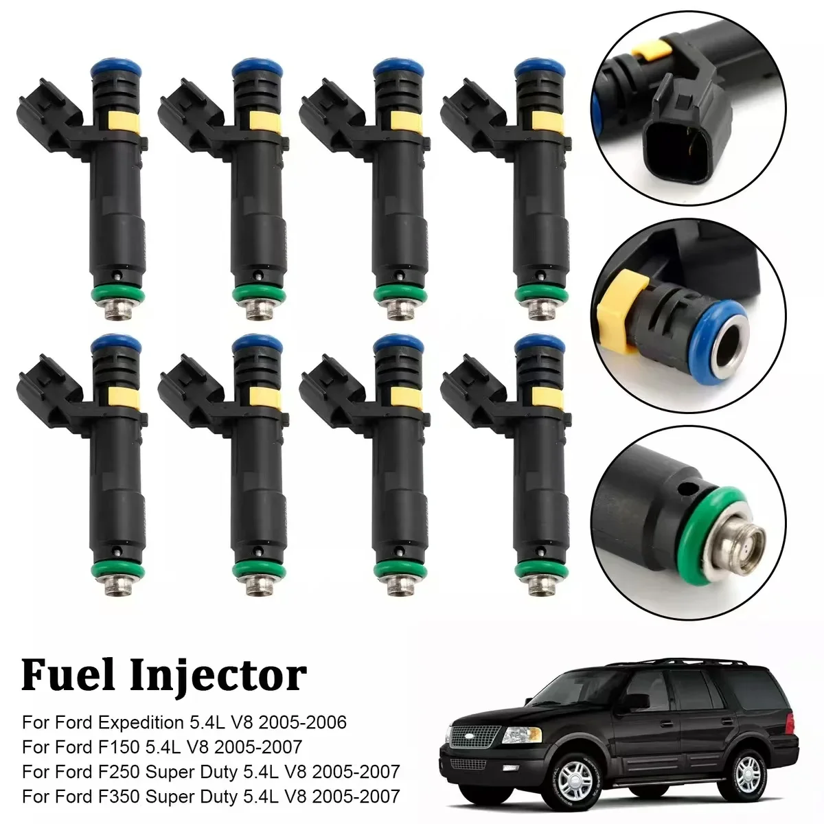 

5C3Z-DC Fuel Injector for Ford F150 F250 F350 Expedition Super Duty Lincoln Mark LT 2005-2007 5.4L T7