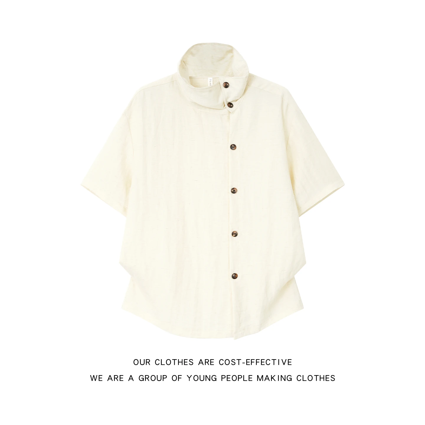 

Lightweight Short Sleeve Shirt Men's Summer Thin Side Buttoned Collar Casual Loose Fit Breathable Regular Length Pure Color