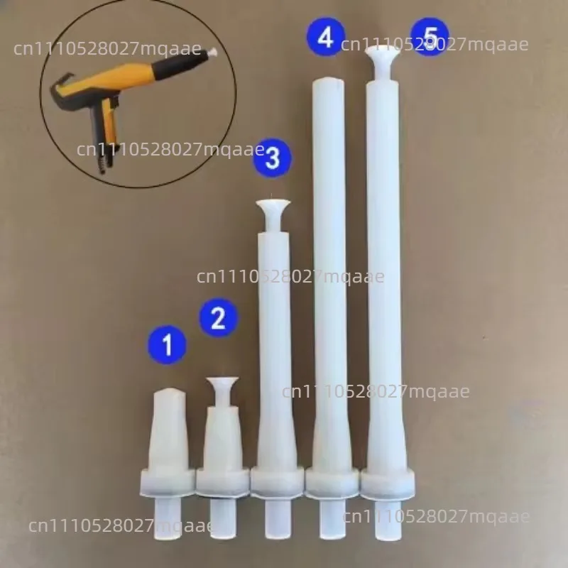 1PC Powder Electrostatic Spray Gun Electric Needle Flat Nozzle Gun Head Long Rod Electrode Needle Conductive Seat Accessories