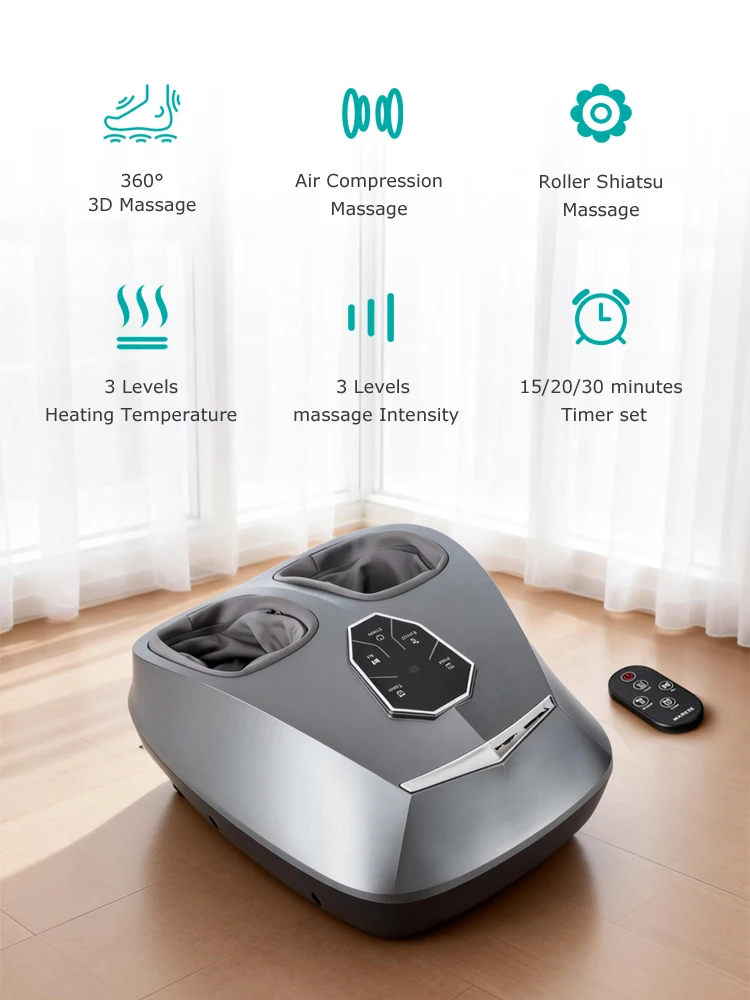 MARESE M6 MAX Foot Massager Kneading Shiatsu Air Compression massage with Heat Relaxing Massage Device