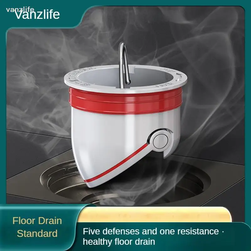 2PCS/ Deodorant Floor Drain Core Bathroom Straight Sewer Anti-Return Water Odor Filter Universal Fantastic Floor Drainer Cover