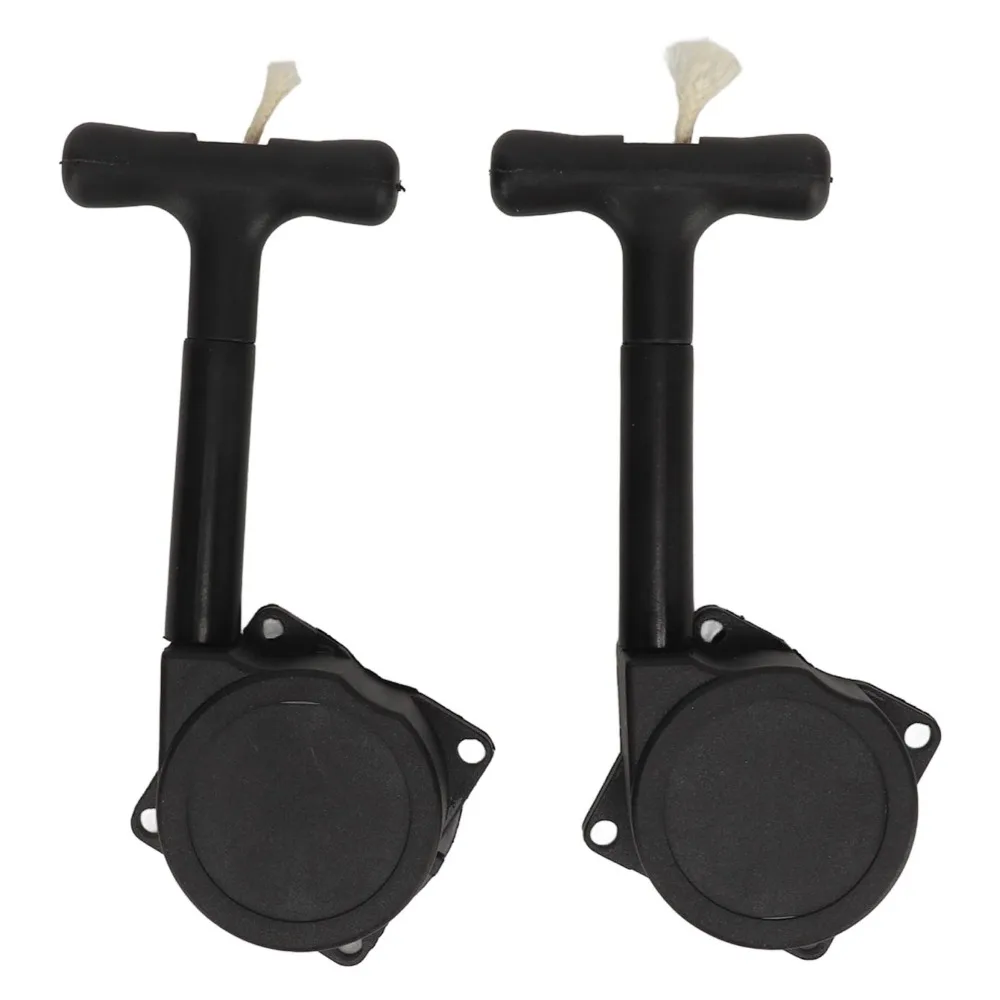 2 Pcs Durable Plastic RC Car Pull Starter 1/10 Scale Black Engine Starter RC Car Pull Start Accessory For Off-Road Racing
