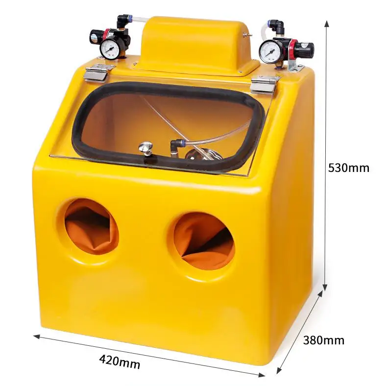 

Small Water Bracelet Jewelry Polishing Sandblasting Machine 220v Antique Gold Silver Sandblaster Frosted Glass Sand Pneumatic