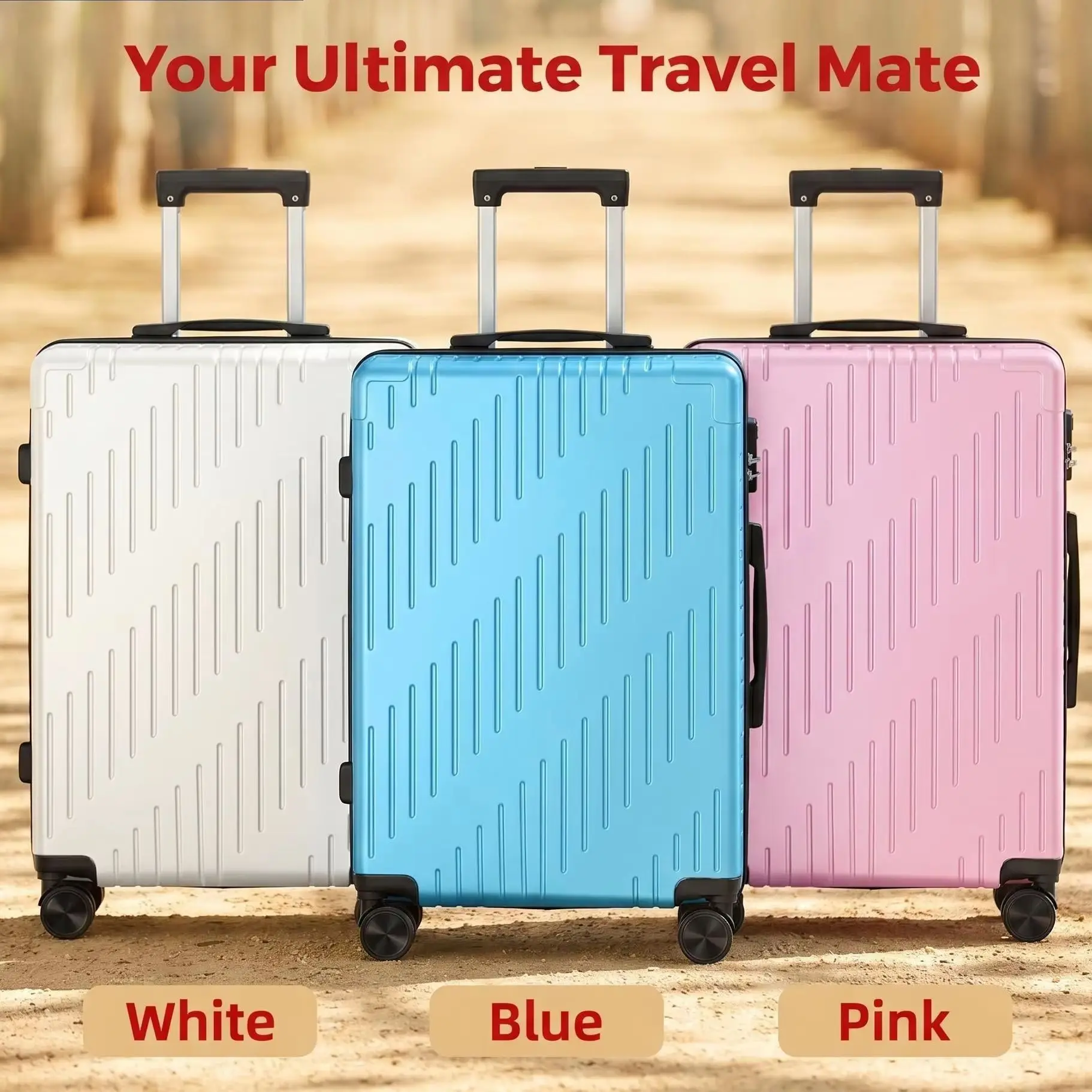 

24 Inch Large Capacity Luggage, Universal Wheel Travel Suitcase, Durable Trolley Case for Men and Women