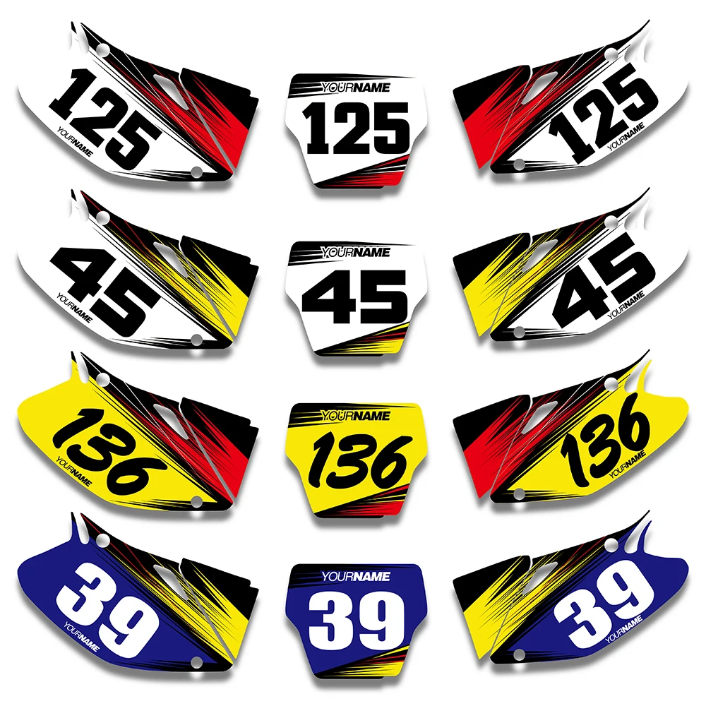 

NICECNC Custom Graphics Number Plate Background Decal & Sticker For Honda CRF450 CRF450R 2002 2003 2004 CRF 450 450R