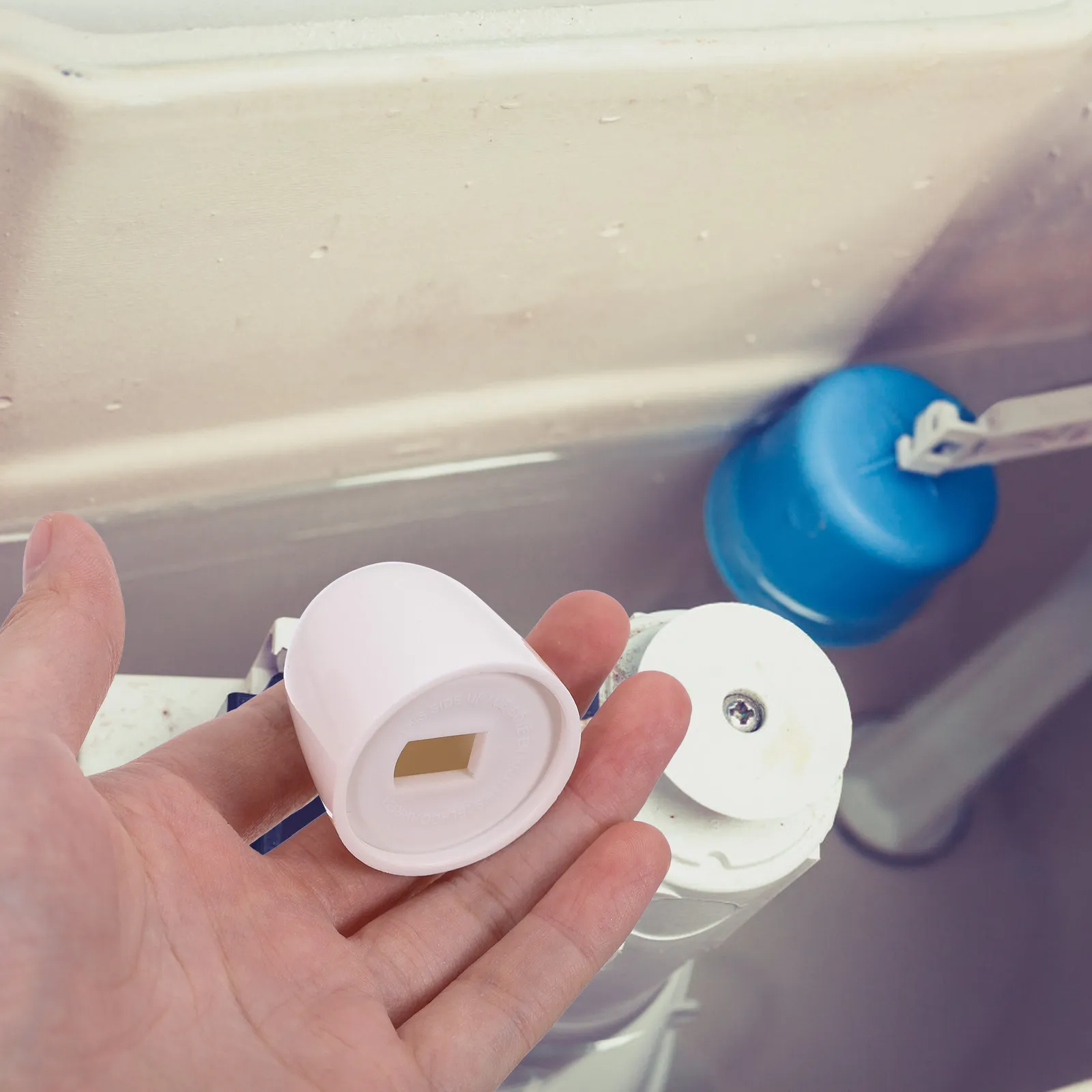 

8Pcs Toilet Screw Covers ABS Plastic Heavy Duty Round Push-on Caps for Toilet Base Mounting Hardware Protection Easy Clean