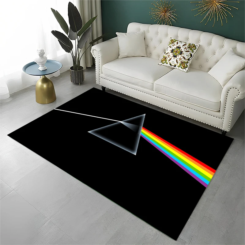 Music Pink F-Floyd Rock Band Non-Slip Area Rug for Living Room Bedroom Playroom,Decorative Carpet Floor Mat Home Decor Holiday
