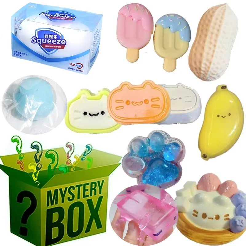 Random Mystery Fidget Toys Bag Pack for Kids Cheap Sensory Toys Stress Reliver Autism ADHD Gifts Spinner Fidget Squishy Set