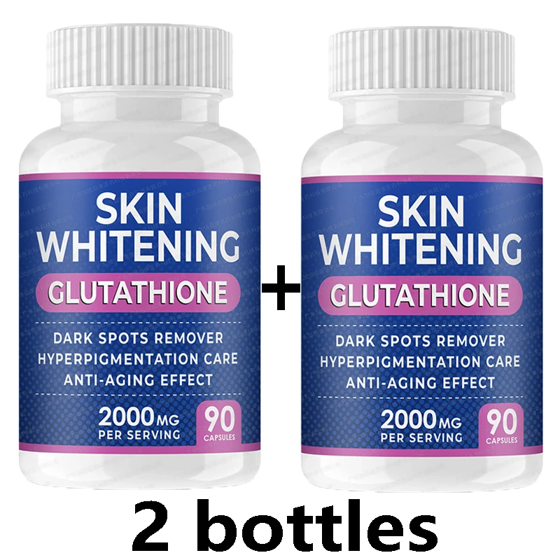 

2 bottles whitening remove black spots resist oxidation renew restore vitality aging skin remove wrinkles the skin