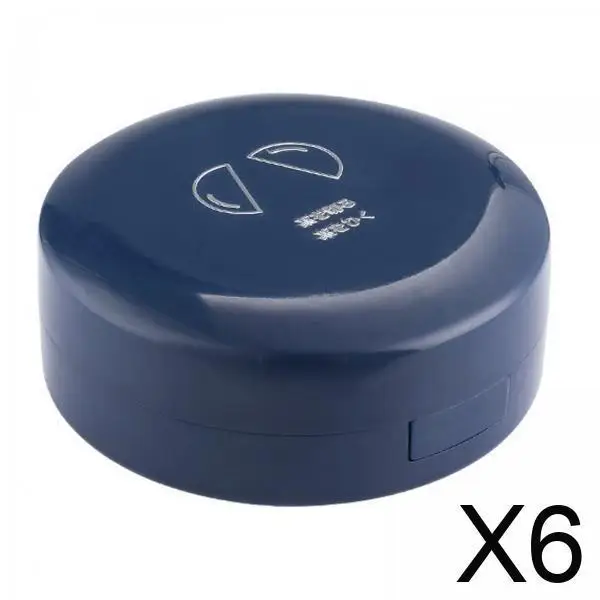 

6xTravel Pill Organizer Small Pill Box for Hold Vitamins Daily Pill Medication Blue