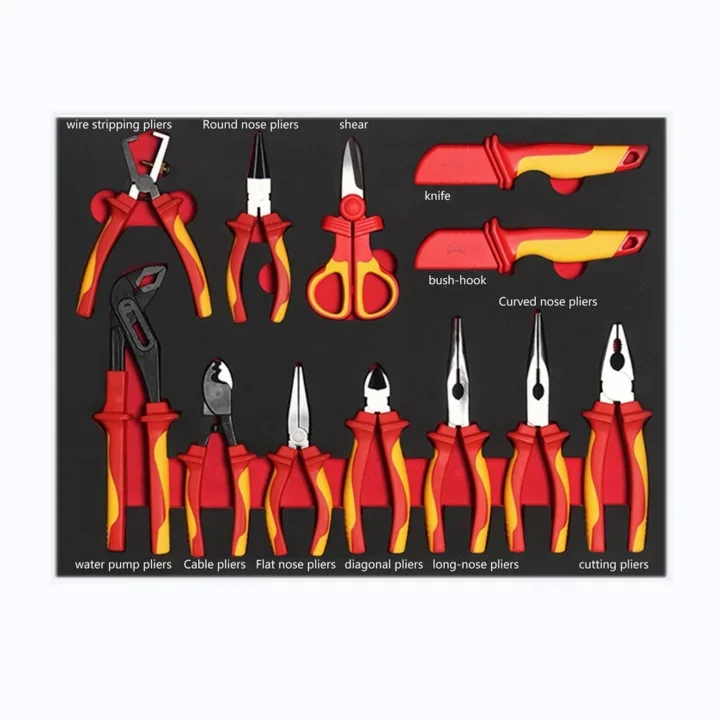 Goldenline 12PCS Insulated Tools with Wire Stripper Plier and Voltage Tester