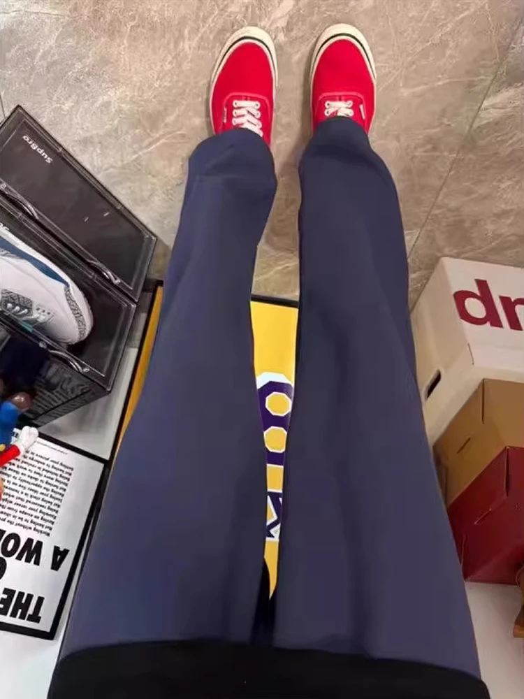 Pantaloni casual da uomo slim fit Autunno Faion Trendy k Pantaloni sportivi a gamba dritta blu Comodo materiale morbido Adatto per giovani